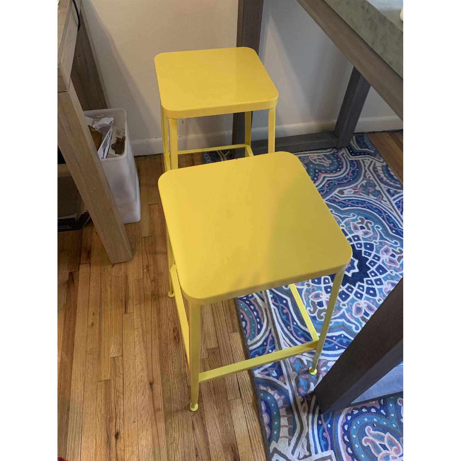 CB2 Flint Yellow Bar Stools - image-2