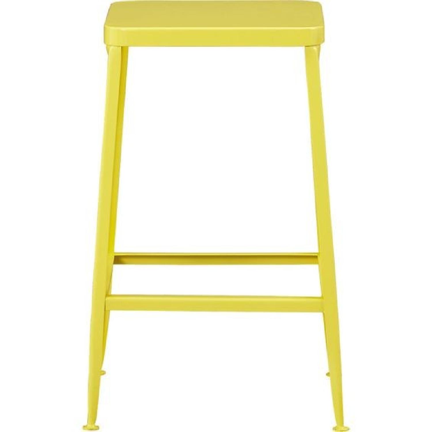 CB2 Flint Yellow Bar Stools - image-0