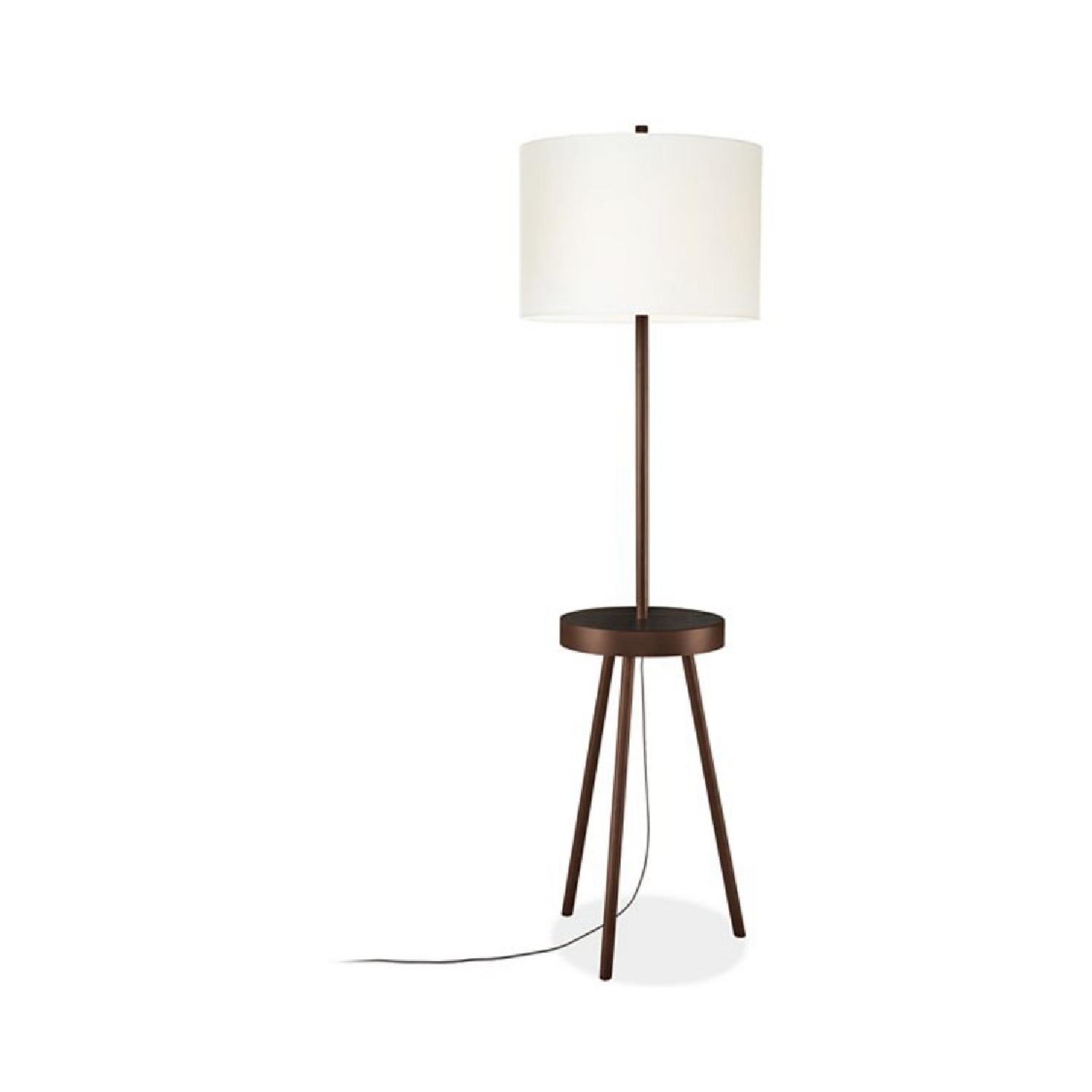 Room & Board Floor Lamp w/ Shelf AptDeco