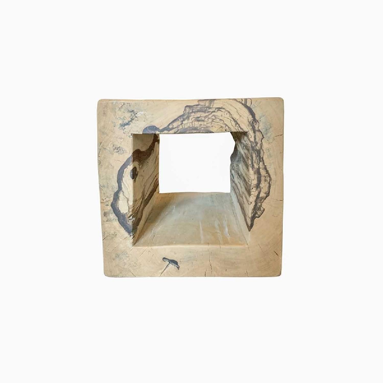 Tucker Robbins Pierced Cube Side Table - image-1