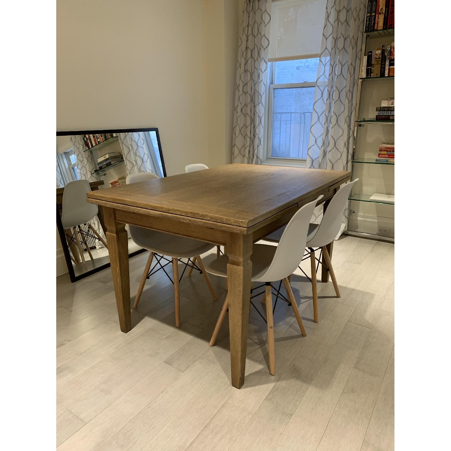 Arhaus Luciano Oak Rectangle Expandable Dining Table AptDeco