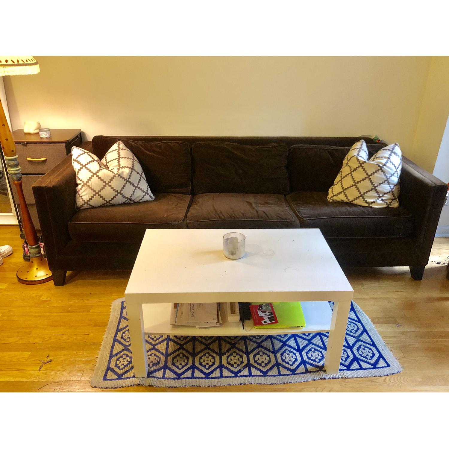 Mitchell Gold + Bob Williams Brown Suede Sofa - image-2