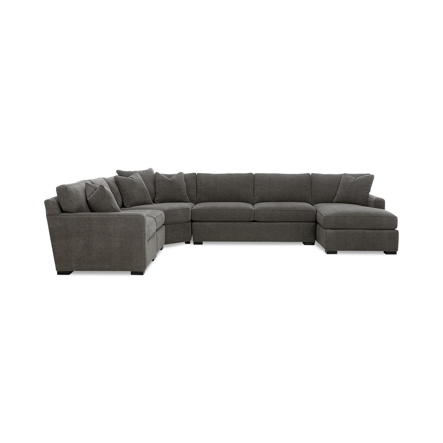Macy's Radley Grey 5 Piece Sectional Sofa AptDeco