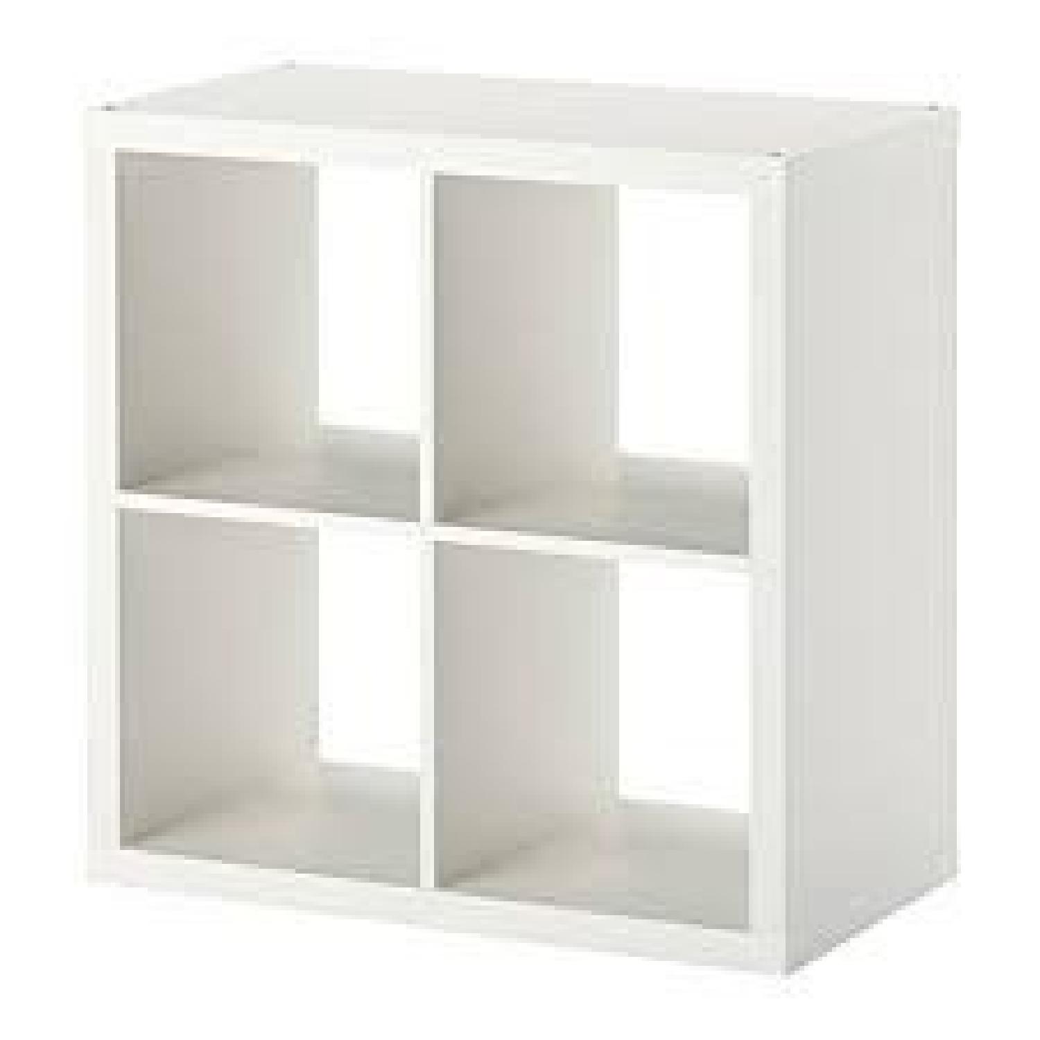 Ikea Kallax Shelf Unit w/ 2 Door Inserts - image-1