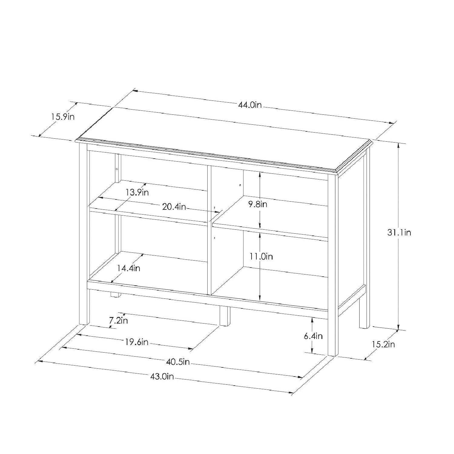 Target Horizontal Bookcase in Shell Color - image-3