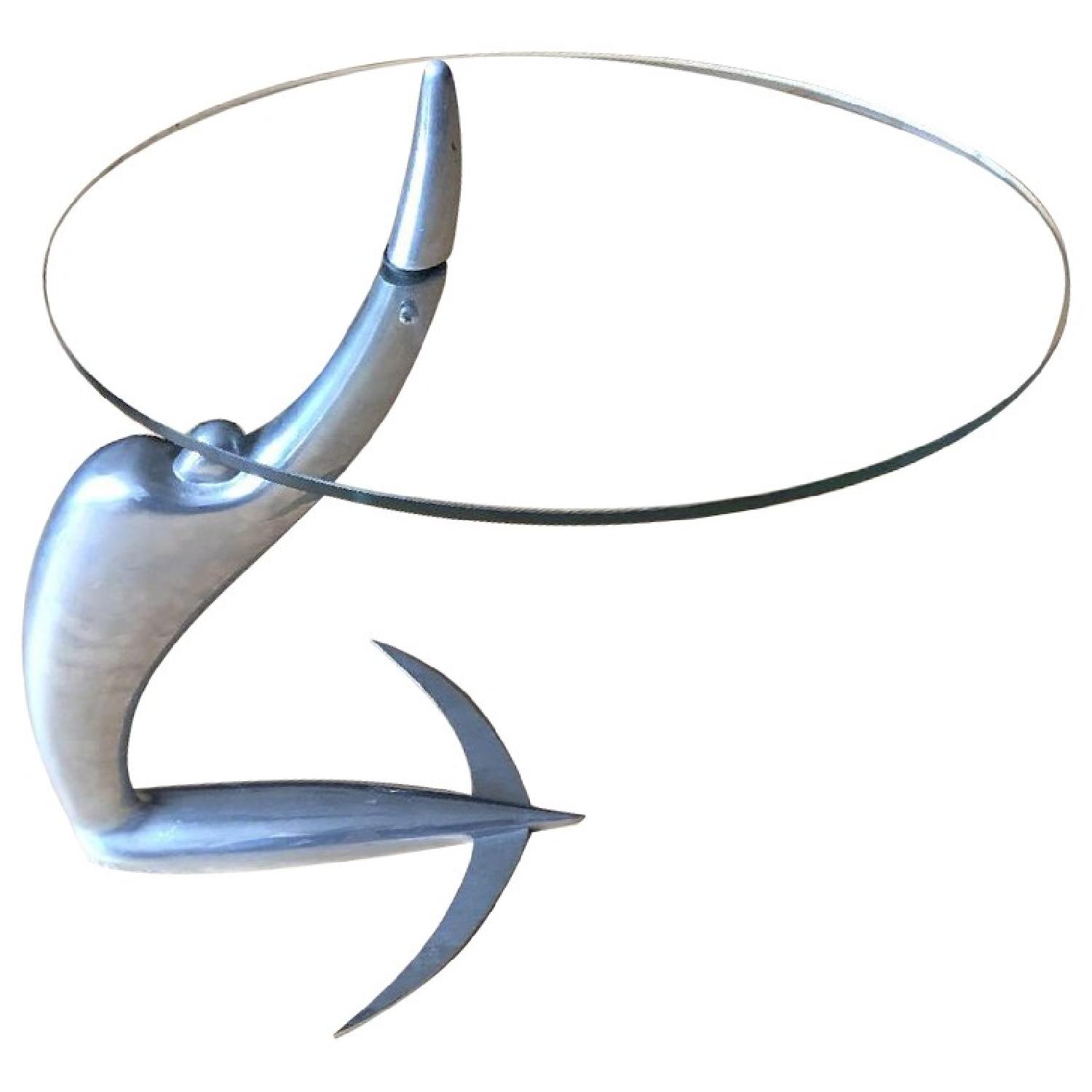 Mid-Century Modern Le Corbusier Style Table - image-0