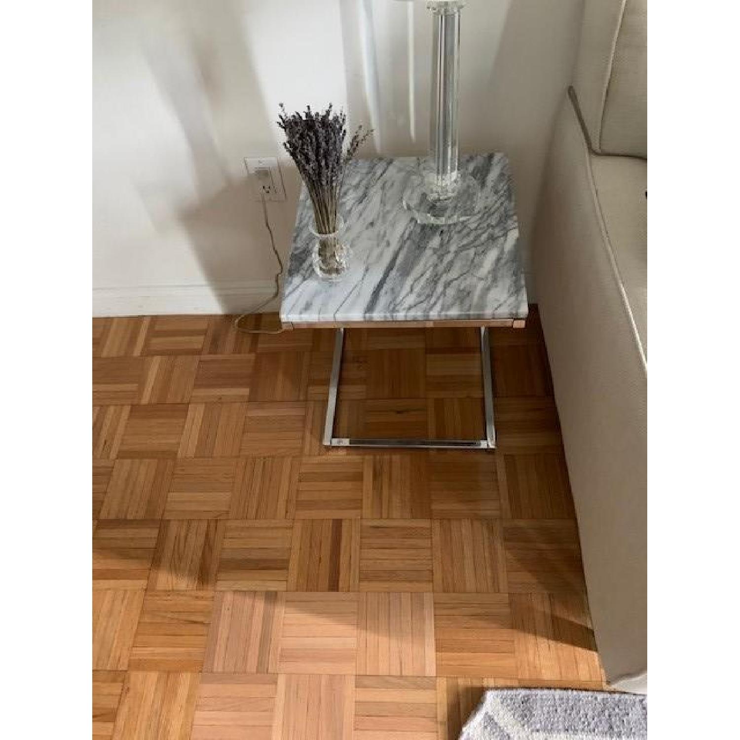 CB2 Smart Marble Top C Tables - image-3