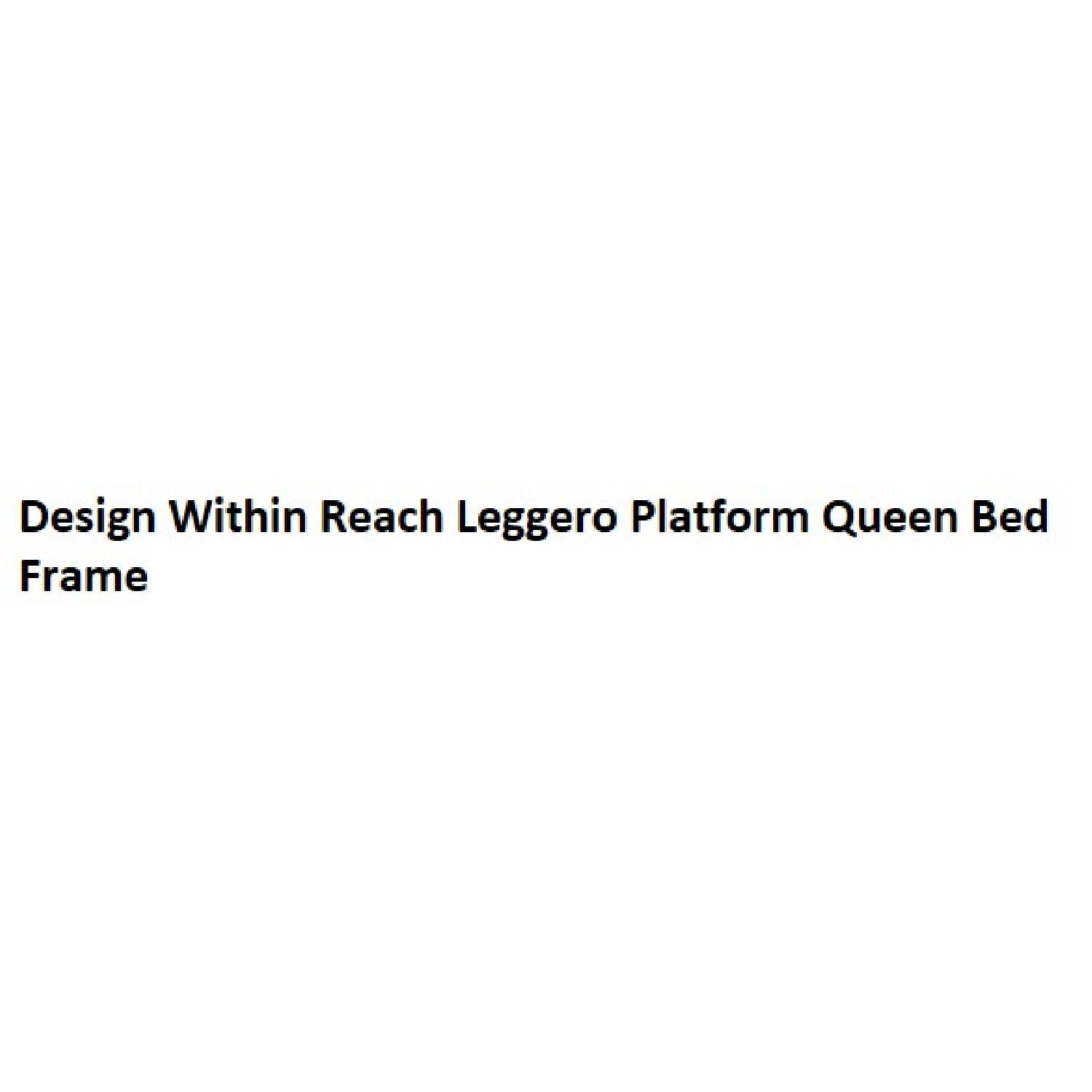 Design Within Reach Leggero Platform Walnut Bed Frame - image-1