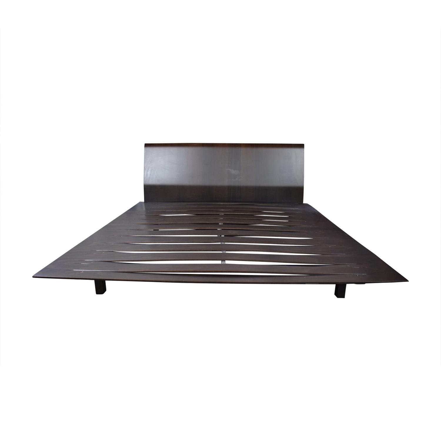 Design Within Reach Leggero Platform Walnut Bed Frame - image-0