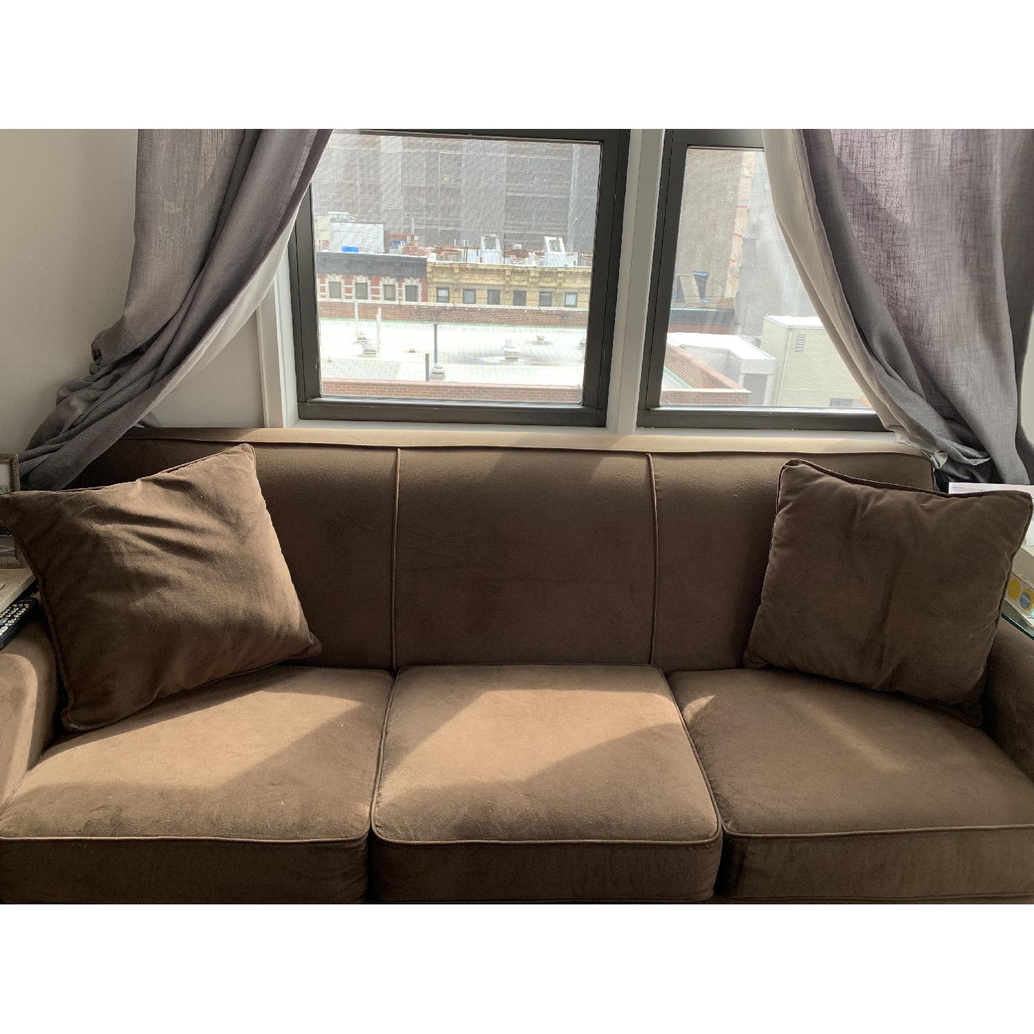 Raymour & Flanigan Parker Microfiber 3-Seater Sofa - image-2