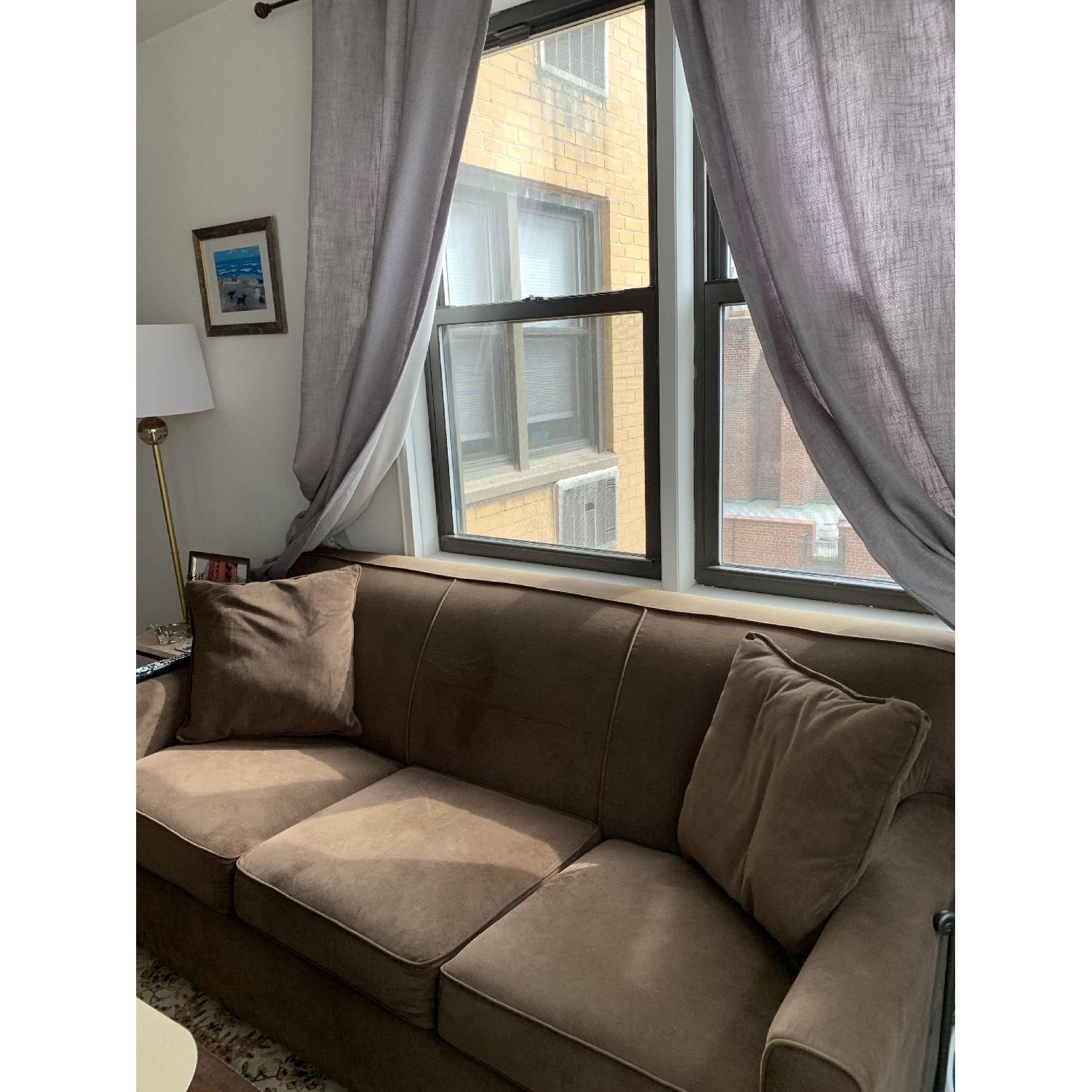 Raymour & Flanigan Parker Microfiber 3-Seater Sofa - image-3