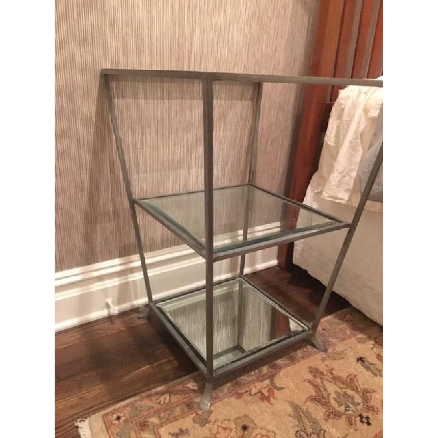 Glass & Metal End Tables - image-1