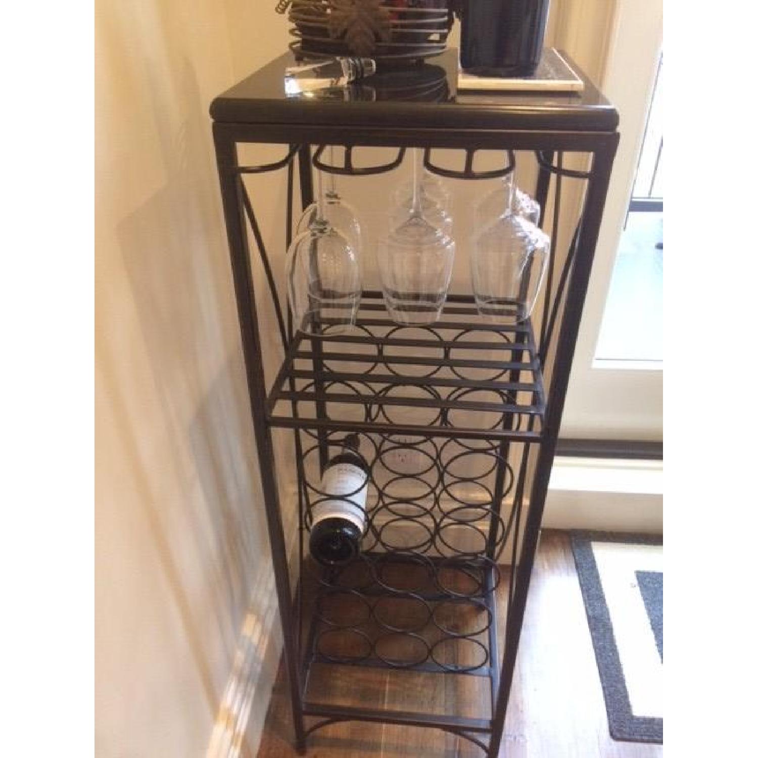 Pier 1 Marble Top Wine Rack - image-3