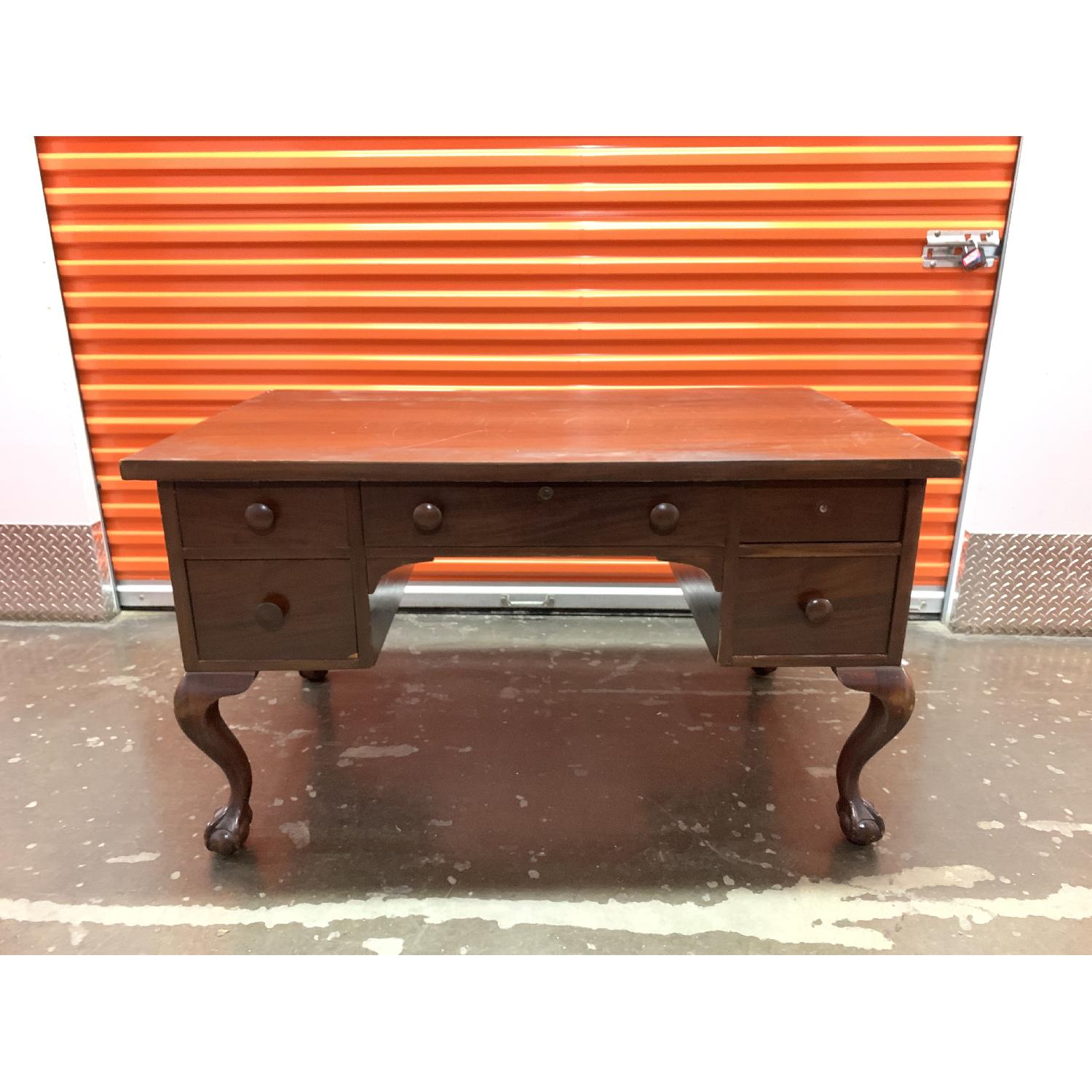 Mahogany Ball in Claw Desk - image-1