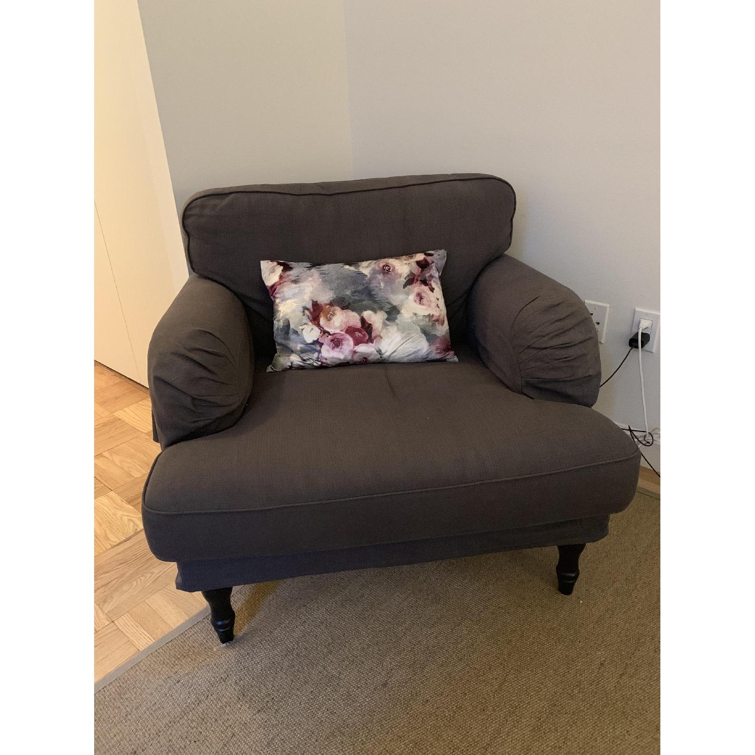 Ikea Stocksund English Roll Arm Armchair - image-1