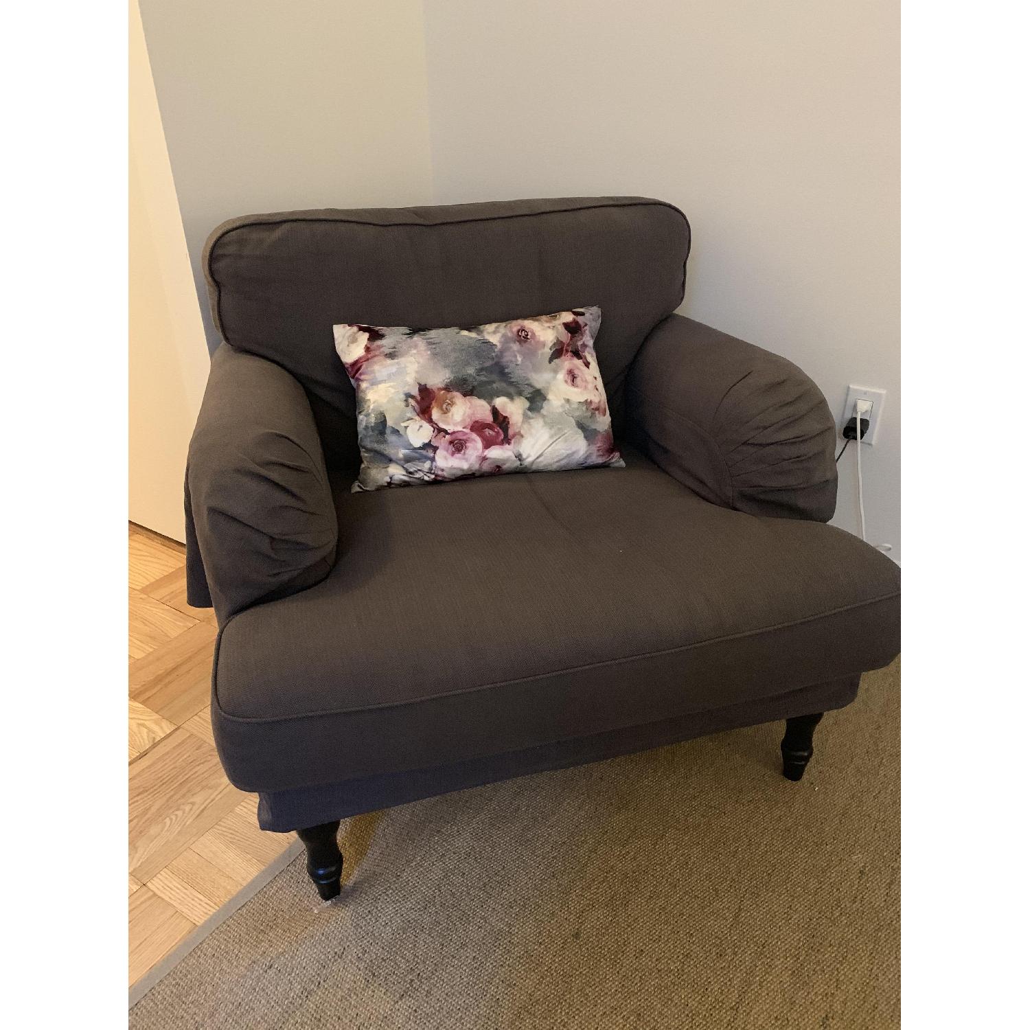 Ikea Stocksund English Roll Arm Armchair - image-2