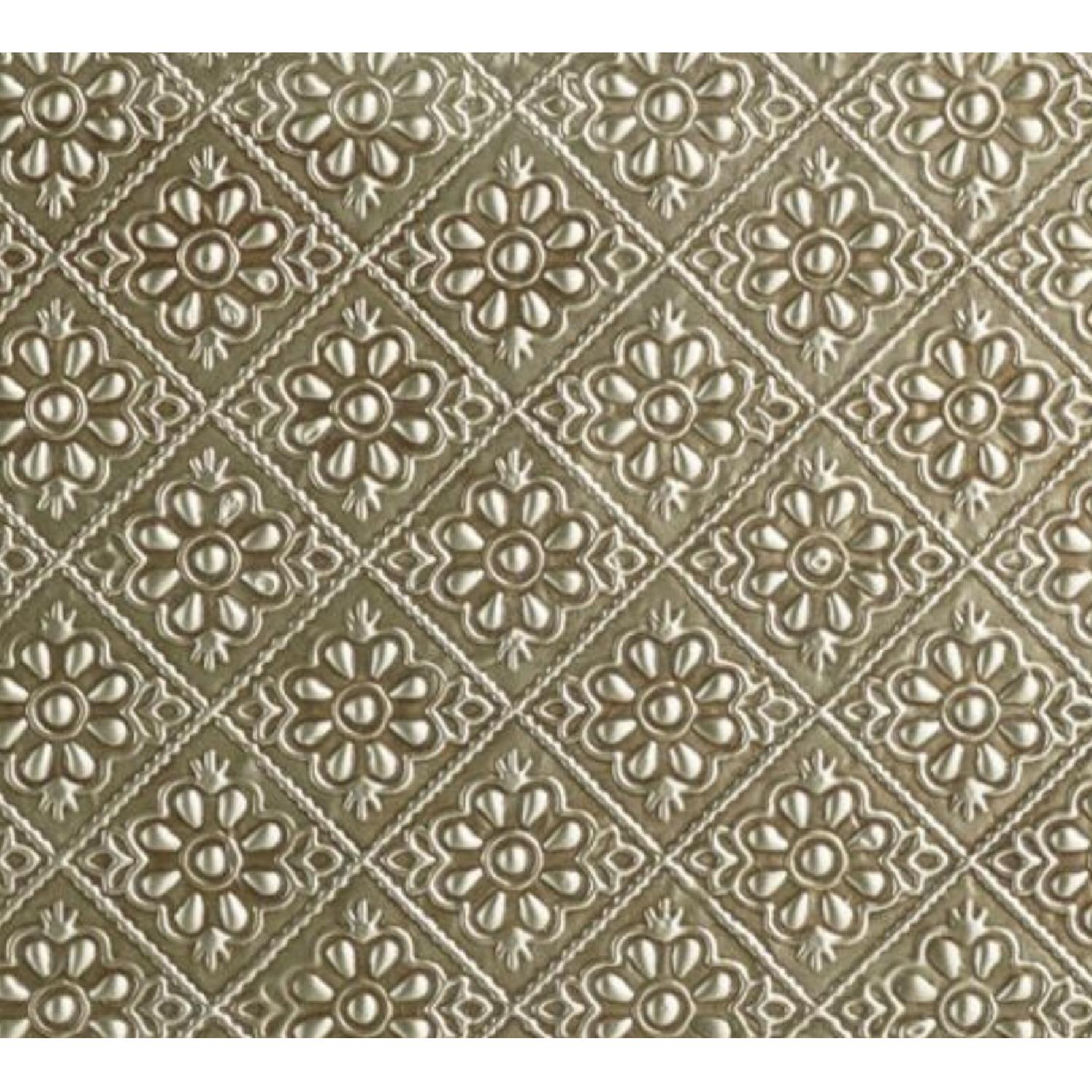 embossed metal kiran tall dresser World Market Kiran Embossed Metal Dresser