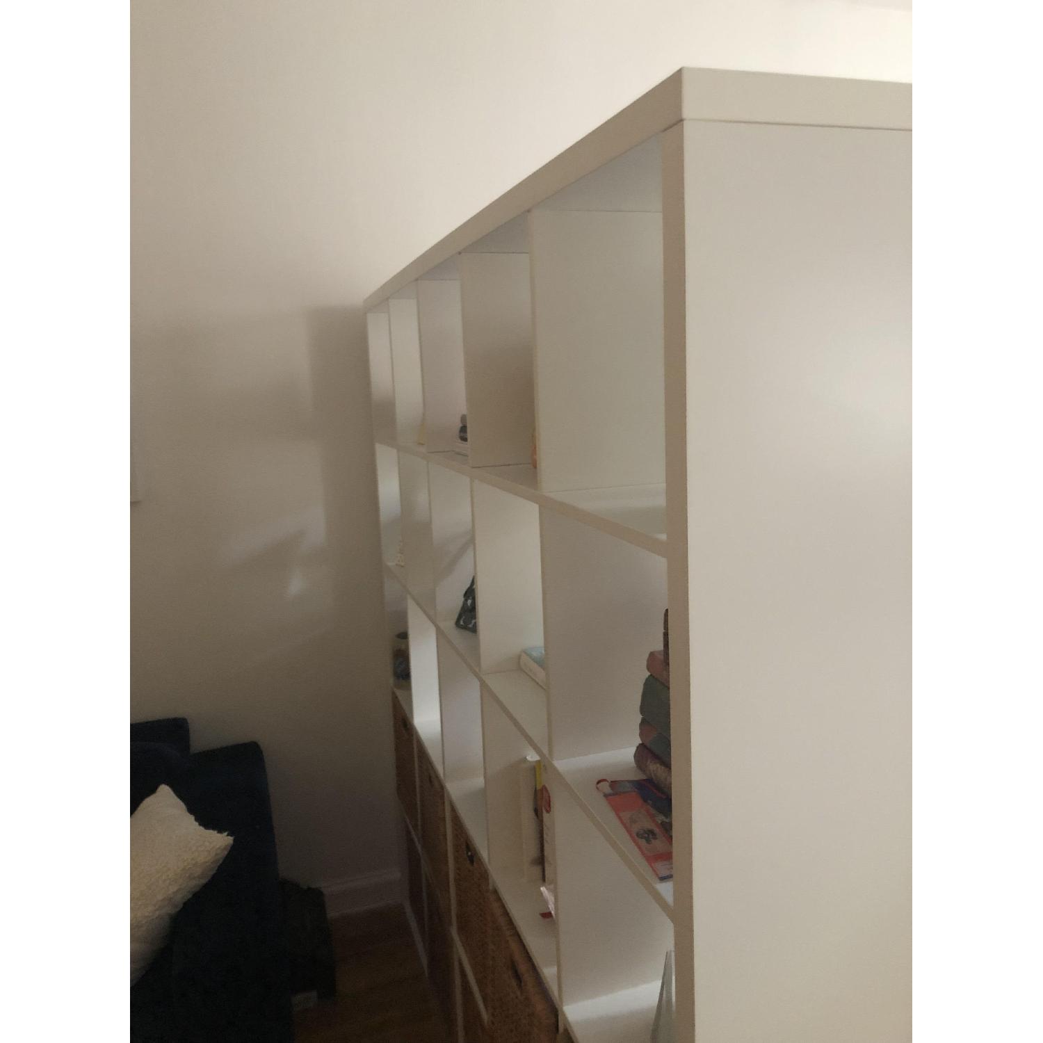 Ikea White Kallax Shelf Unit w/ 10 Baskets - image-2