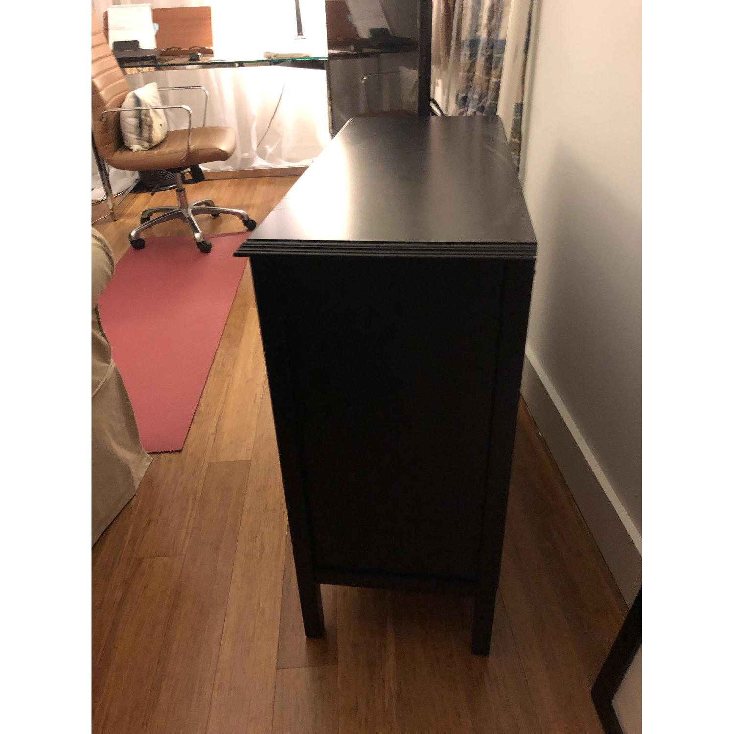 Target Black Sideboard w/ Glass Doors - image-4
