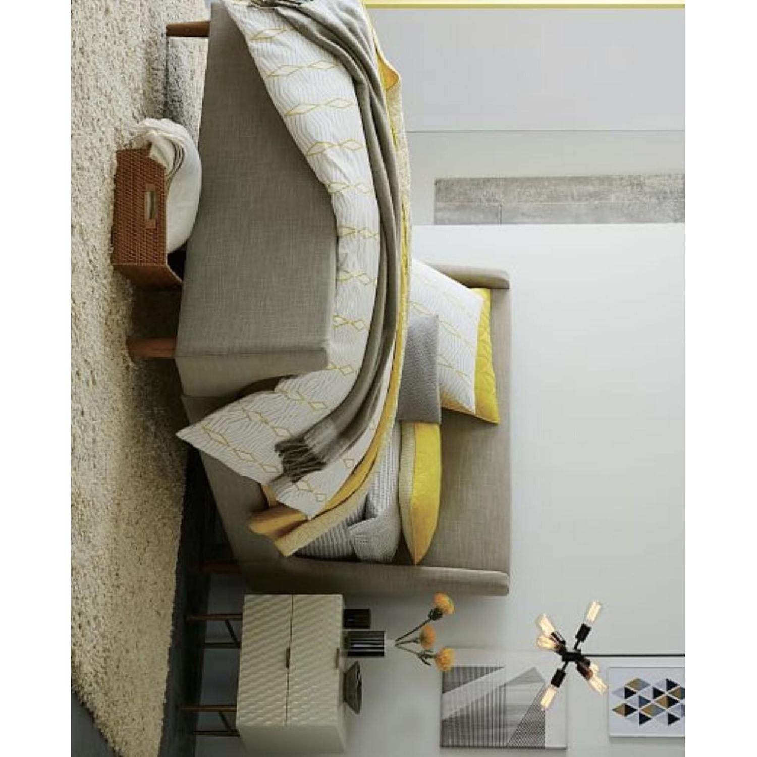 West Elm Audrey Nightstand in Parchment Color Off White - image-2