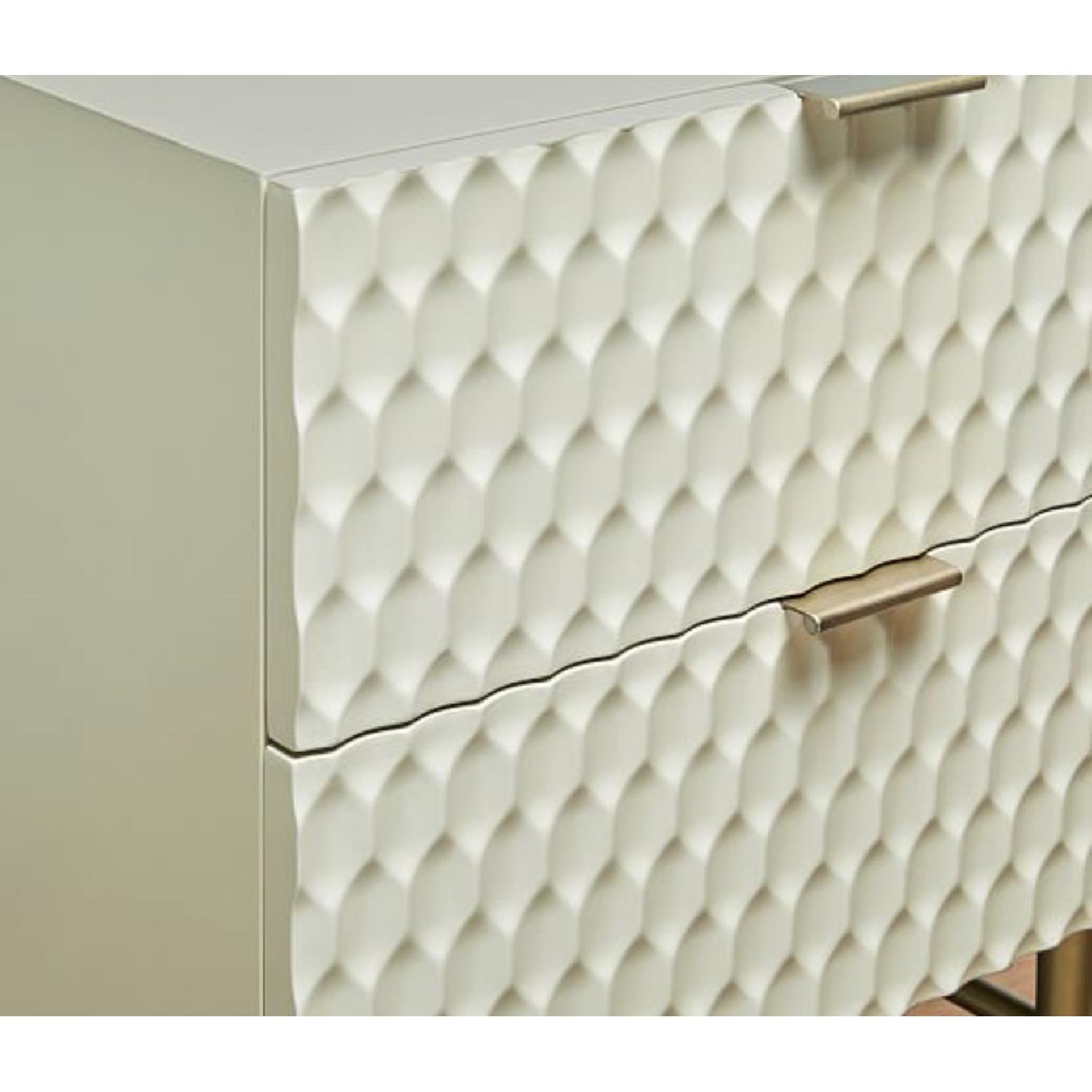 West Elm Audrey Nightstand in Parchment Color Off White - image-3