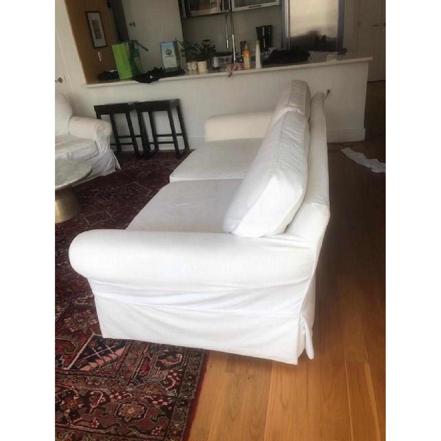 Restoration Hardware Grand-Scale Roll Arm Slipcovered Sofa - image-3