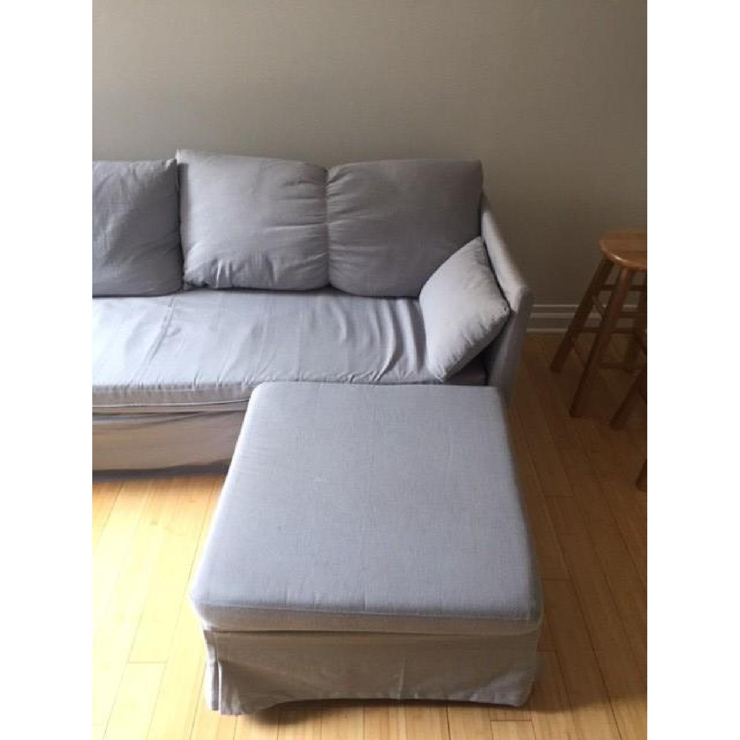Ikea Sandbacken Corner 3Piece Sleeper Sofa AptDeco