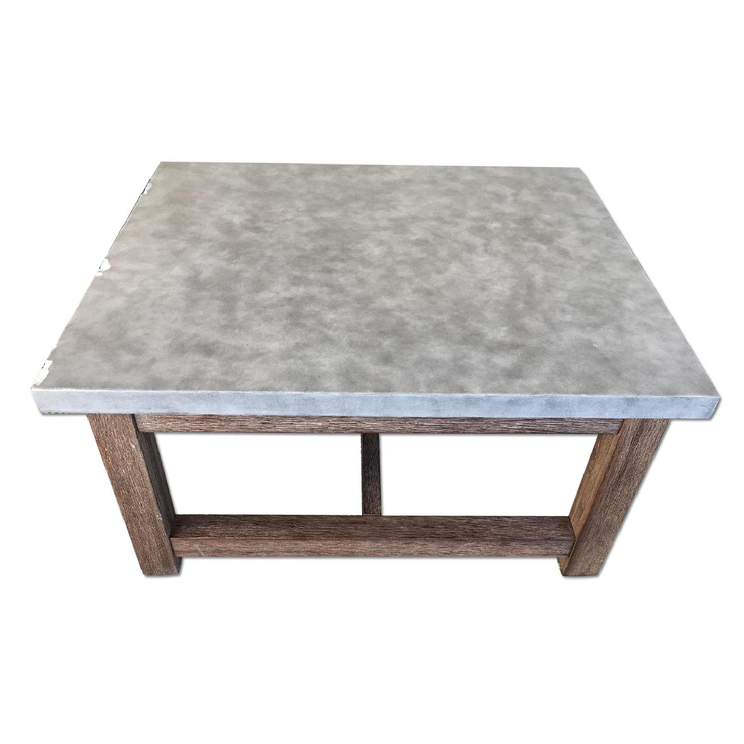 Concrete Top Coffee Table AptDeco