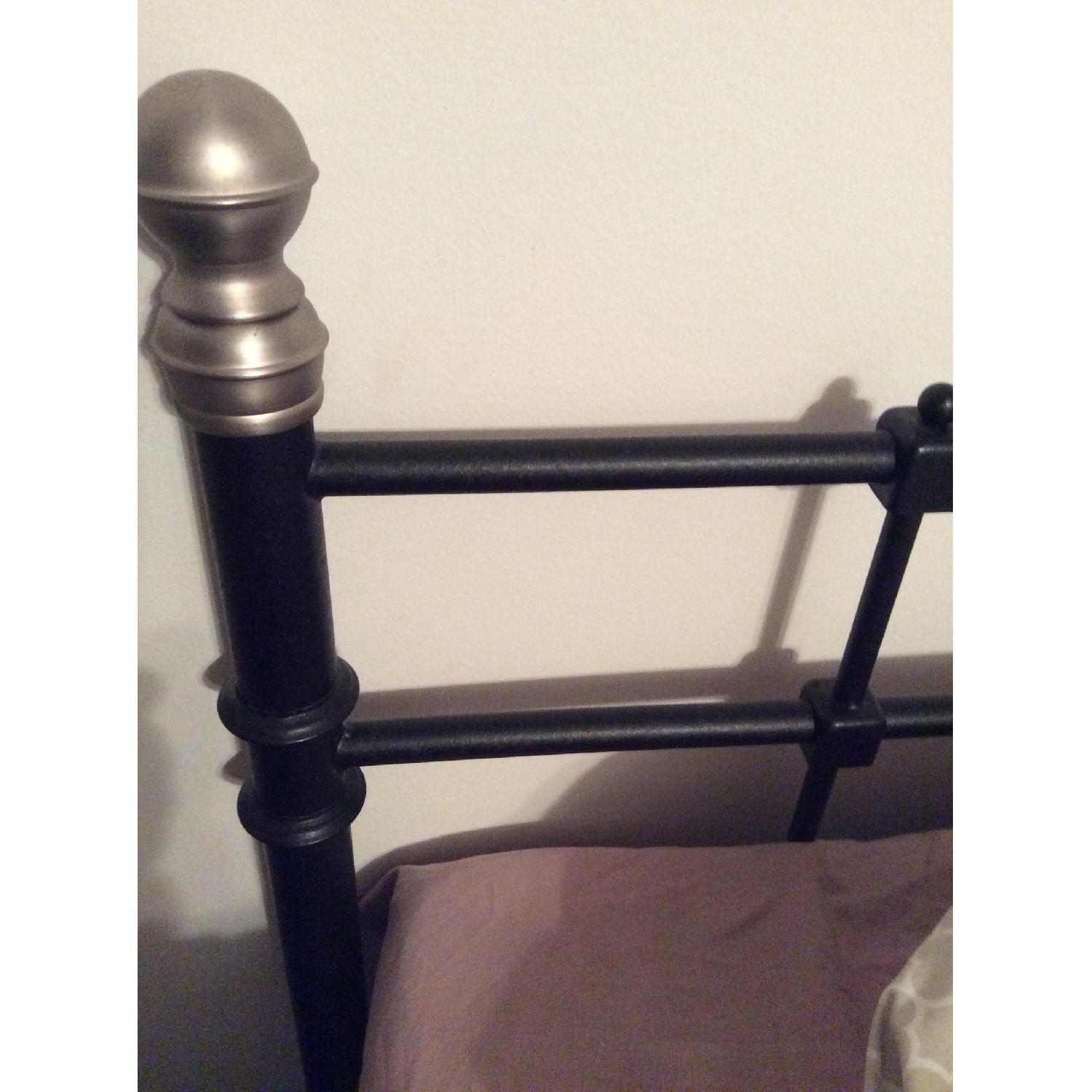Ikea Svelvik Black Metal Full Size Bed Frame - image-2