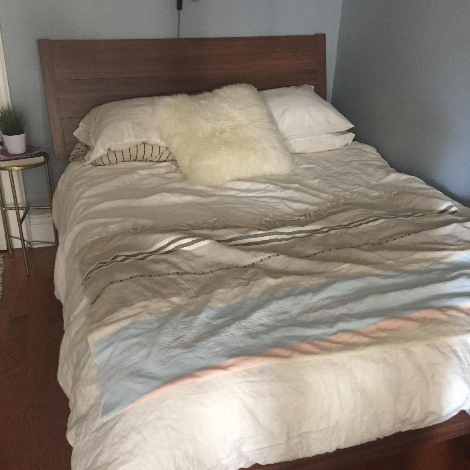 Ikea Queen Size Bed Frame w/ Slats - image-1