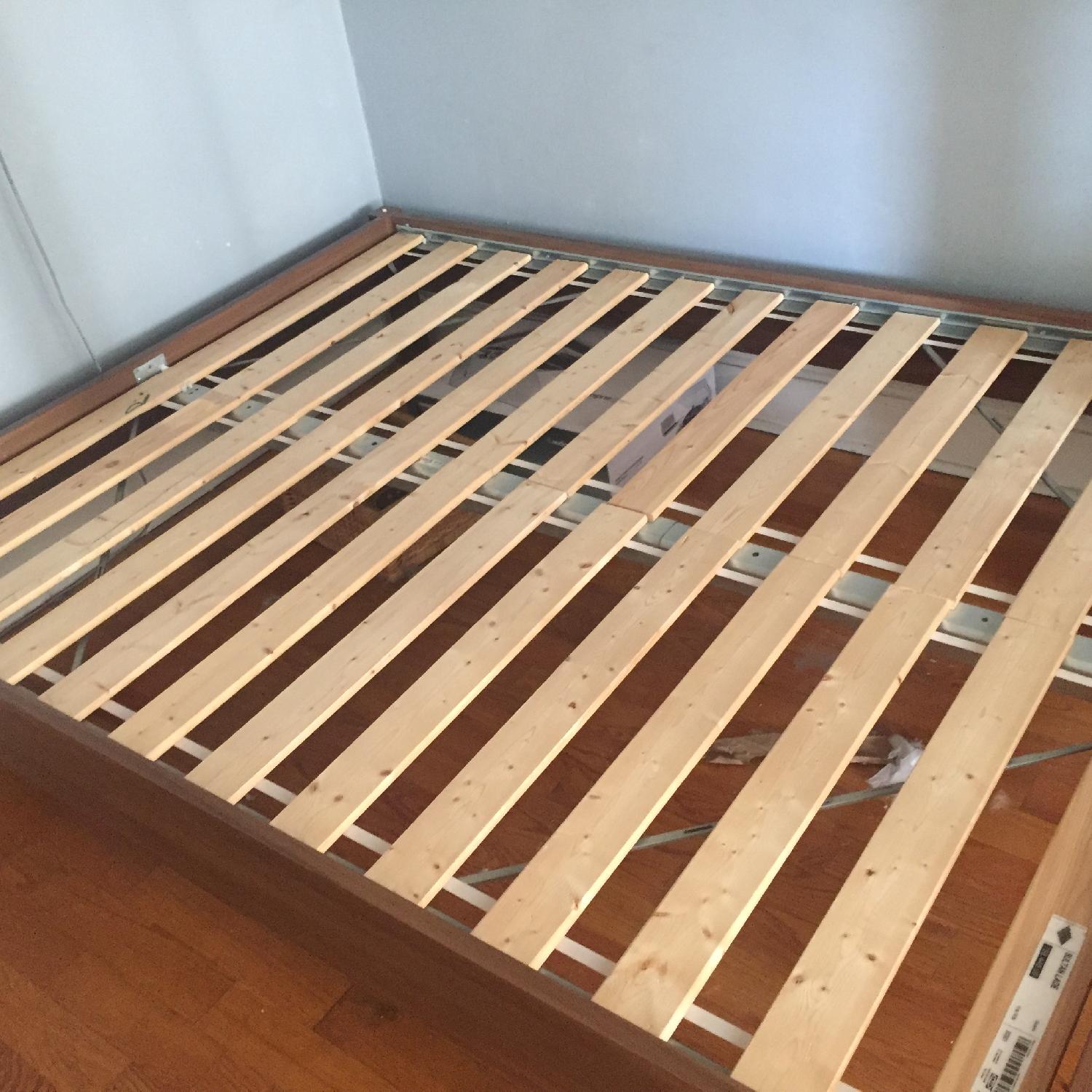 Ikea Queen Size Bed Frame w/ Slats - image-4