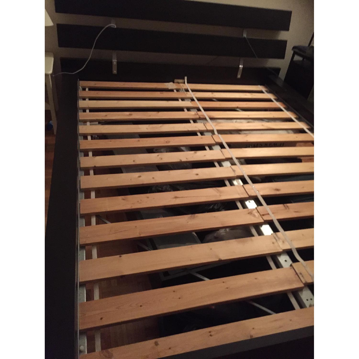 Ikea Queen Size Bed Frame w/ Slats - image-2