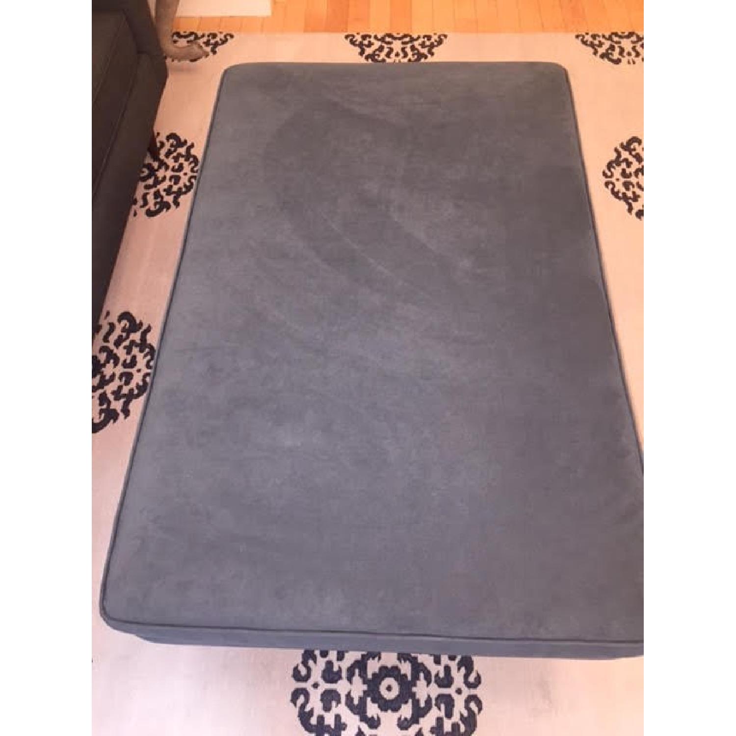 Design Within Reach Theater Ottoman in Slate Blue - image-4