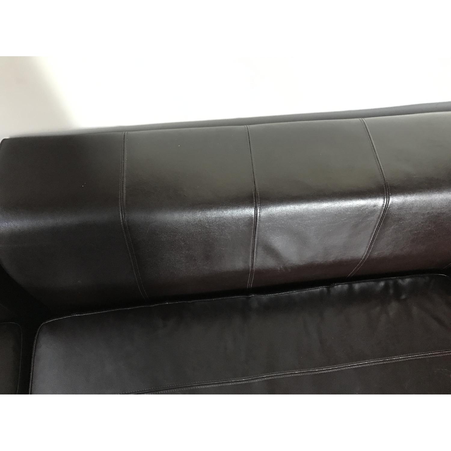 Ikea Kramfors Leather Sectional Sofa AptDeco