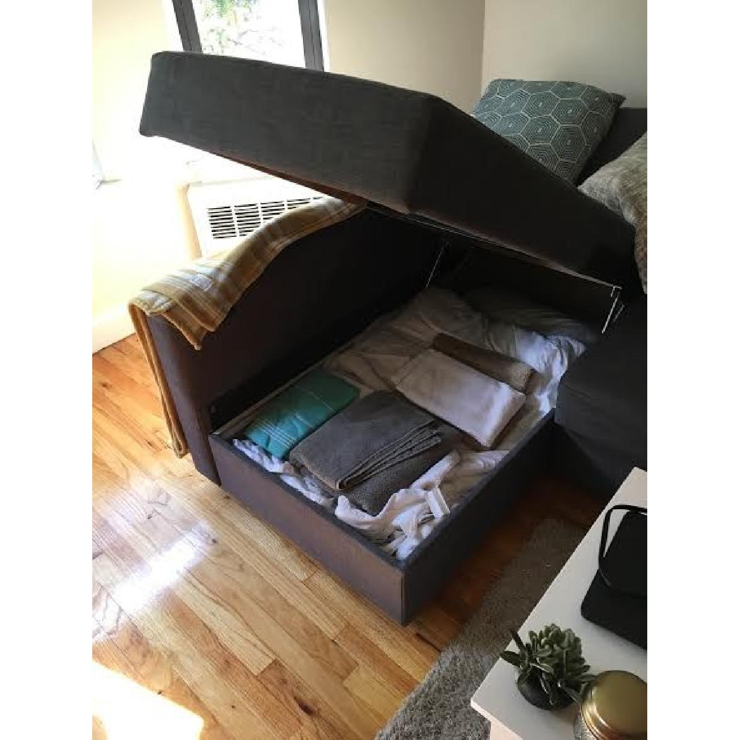 Ikea Sofa Bed w/ Chaise & Storage - image-2