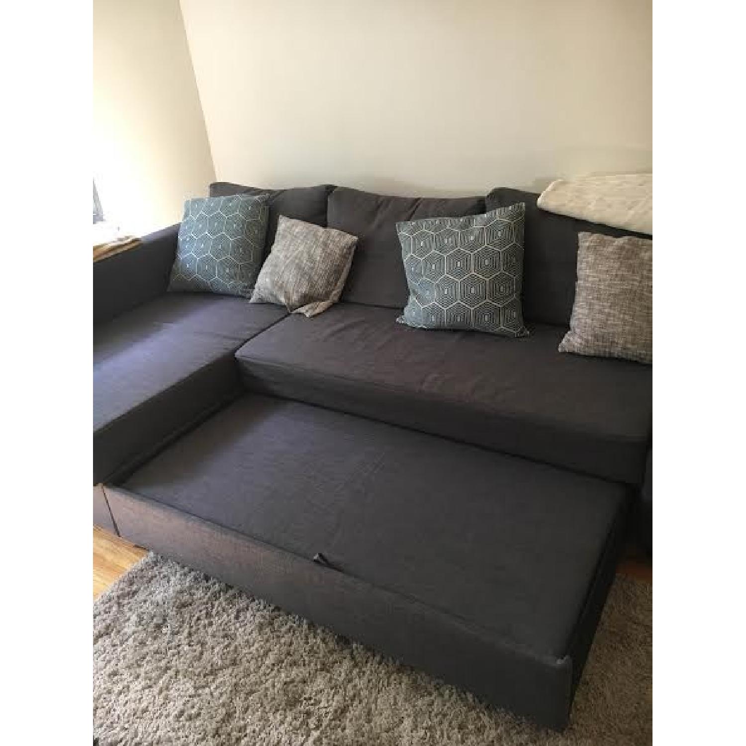 Ikea Sofa Bed w/ Chaise & Storage - image-3