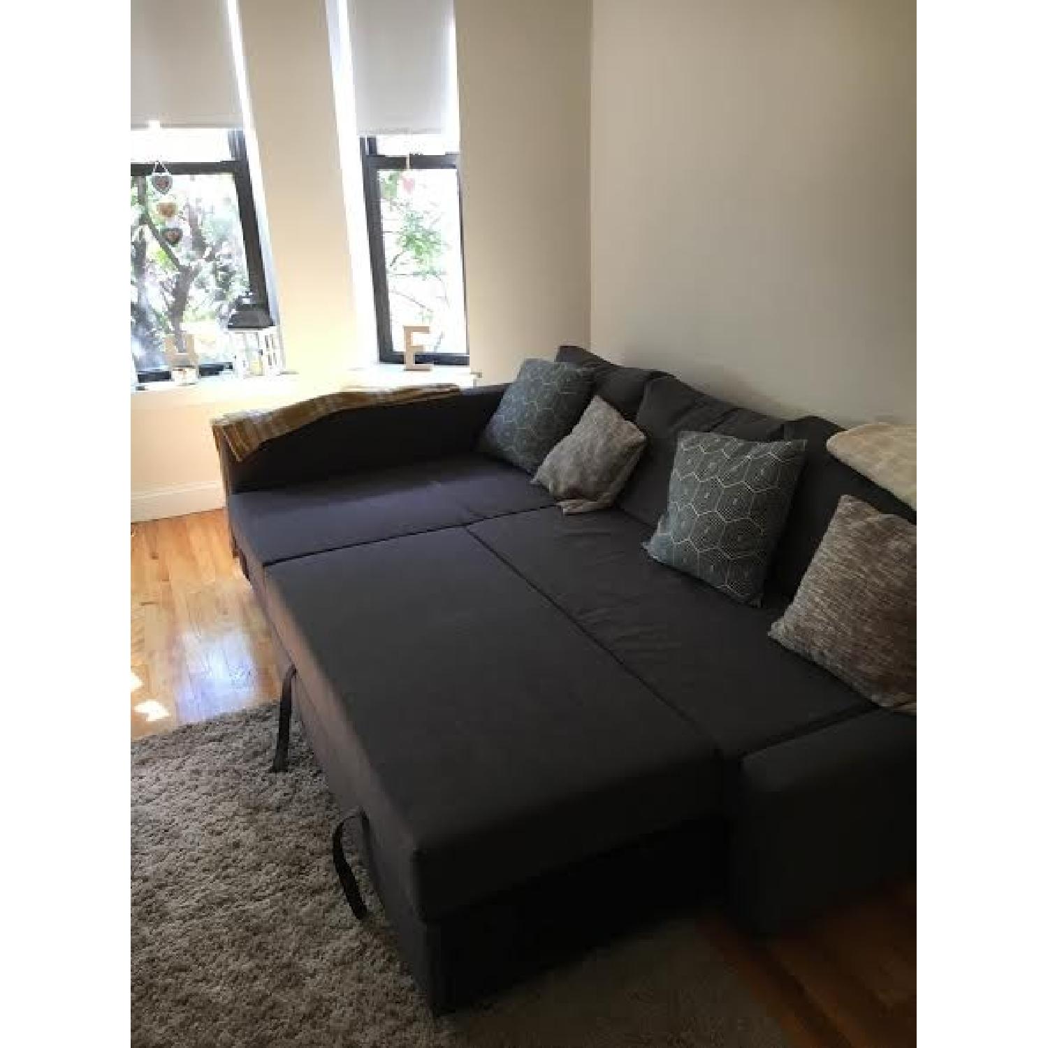 Ikea Sofa Bed w/ Chaise & Storage - image-4