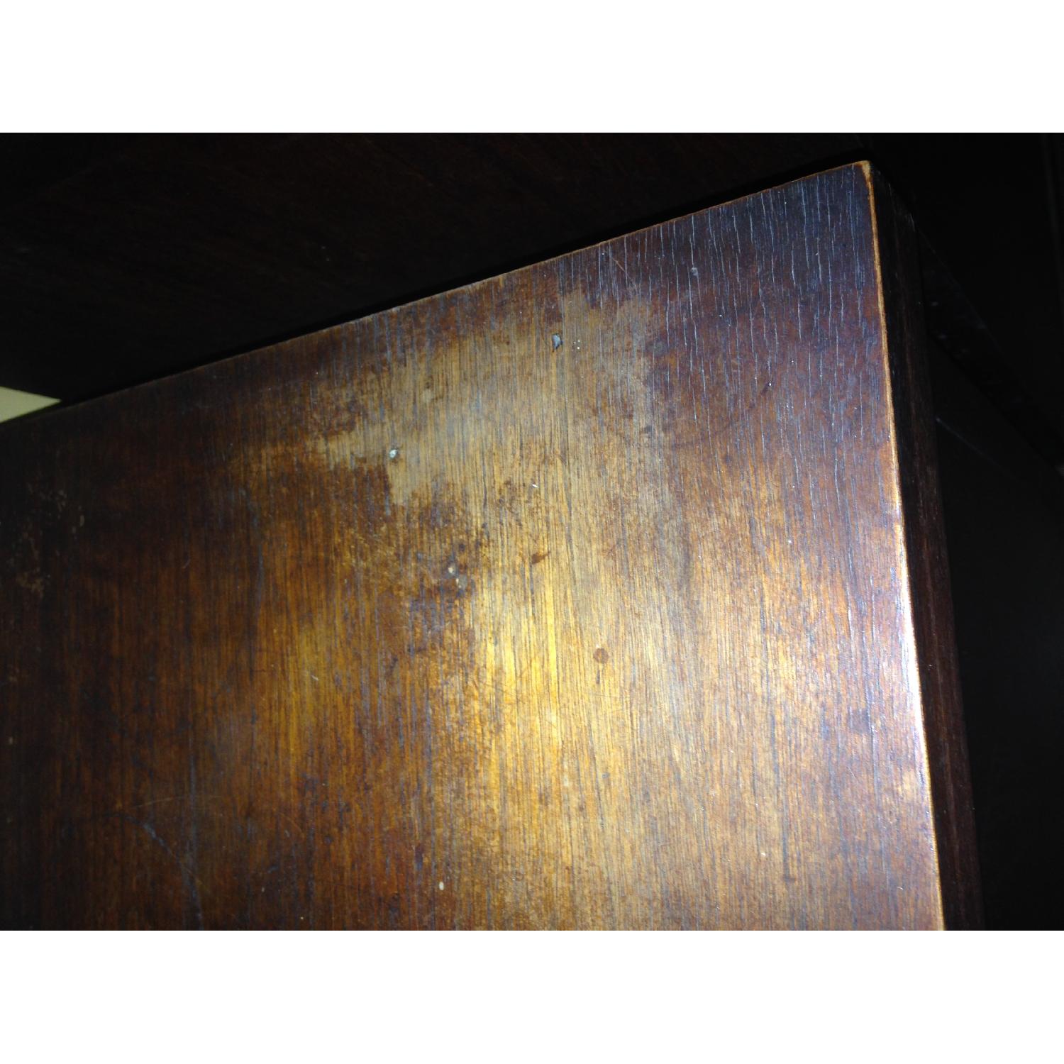 1950's LP Storage Cabinet in Mahogany/Cherry Wood - image-5