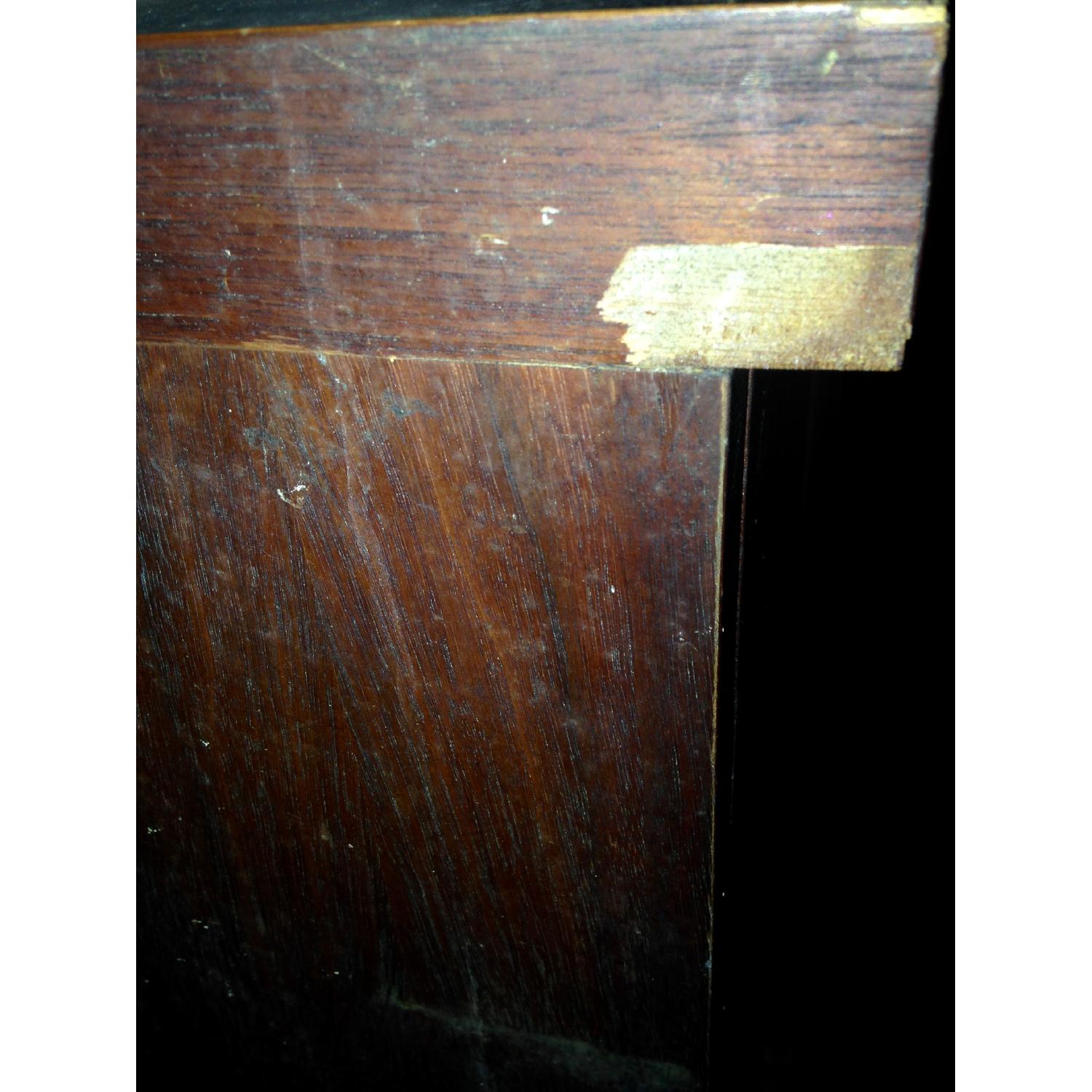 1950's LP Storage Cabinet in Mahogany/Cherry Wood - image-7