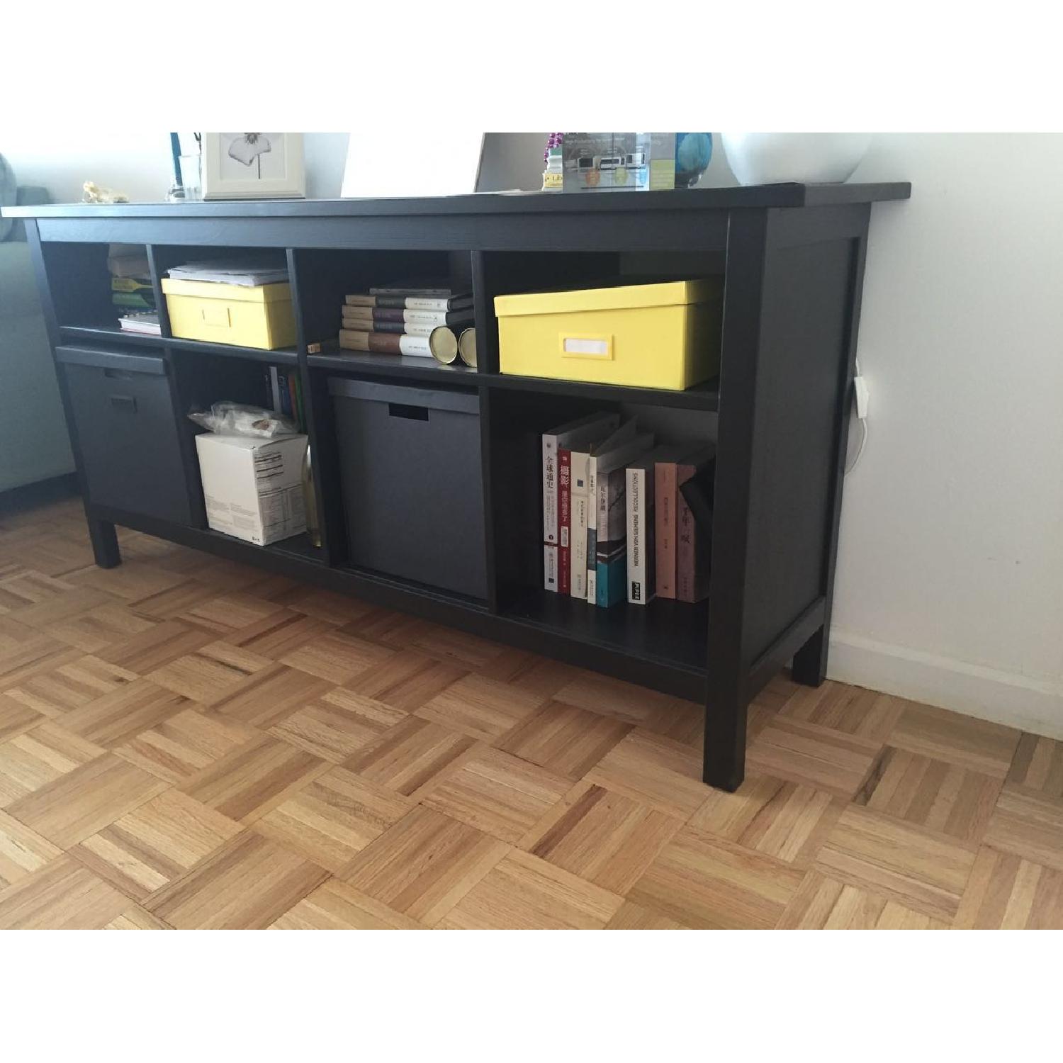 Ikea Media Storage w/ 8 Cubbies & 4 Drawer Dresser AptDeco