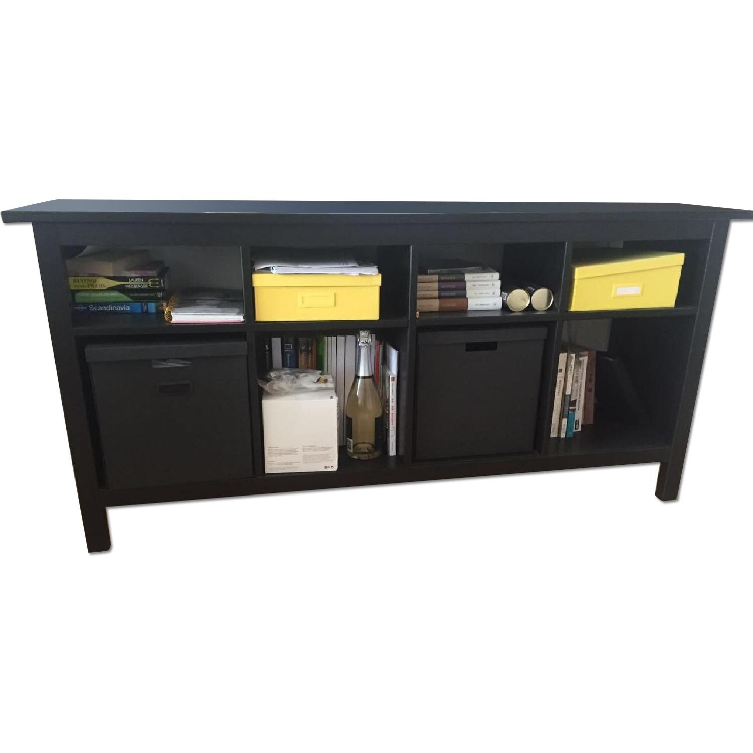 Ikea Media Storage w/ 8 Cubbies & 4 Drawer Dresser AptDeco