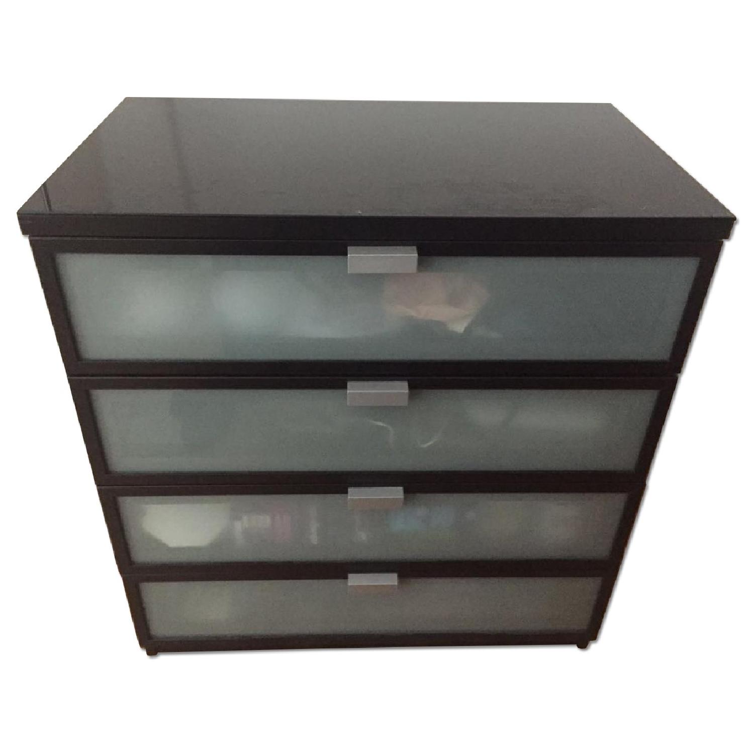 Ikea Media Storage w/ 8 Cubbies & 4 Drawer Dresser AptDeco