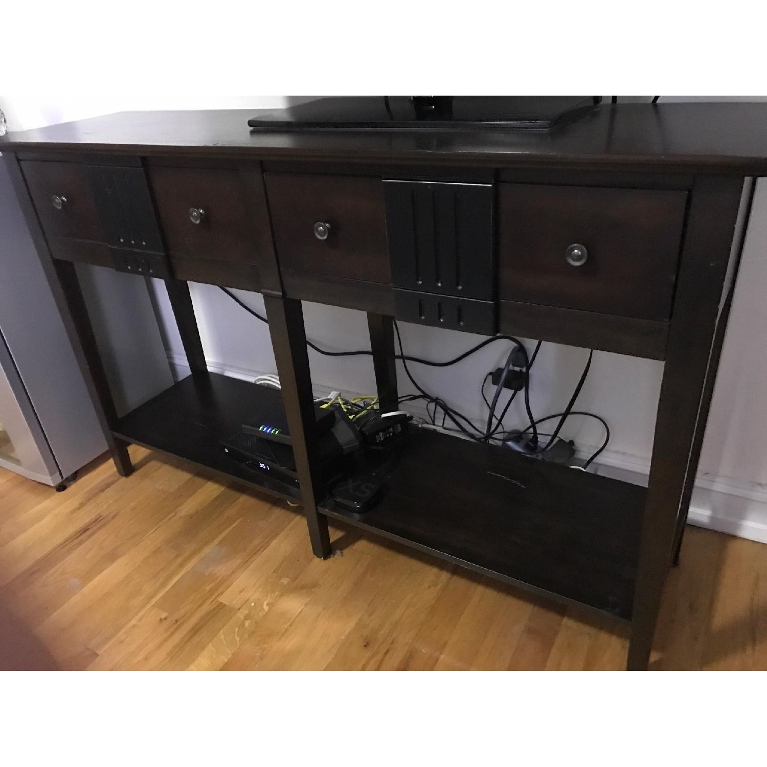 Pier 1 Wooden Console Table - image-7