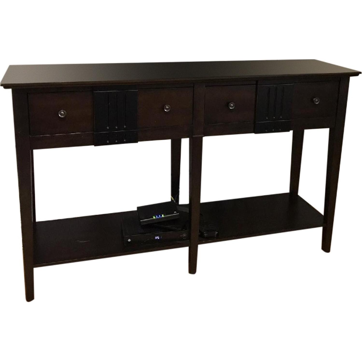 Pier 1 Wooden Console Table AptDeco