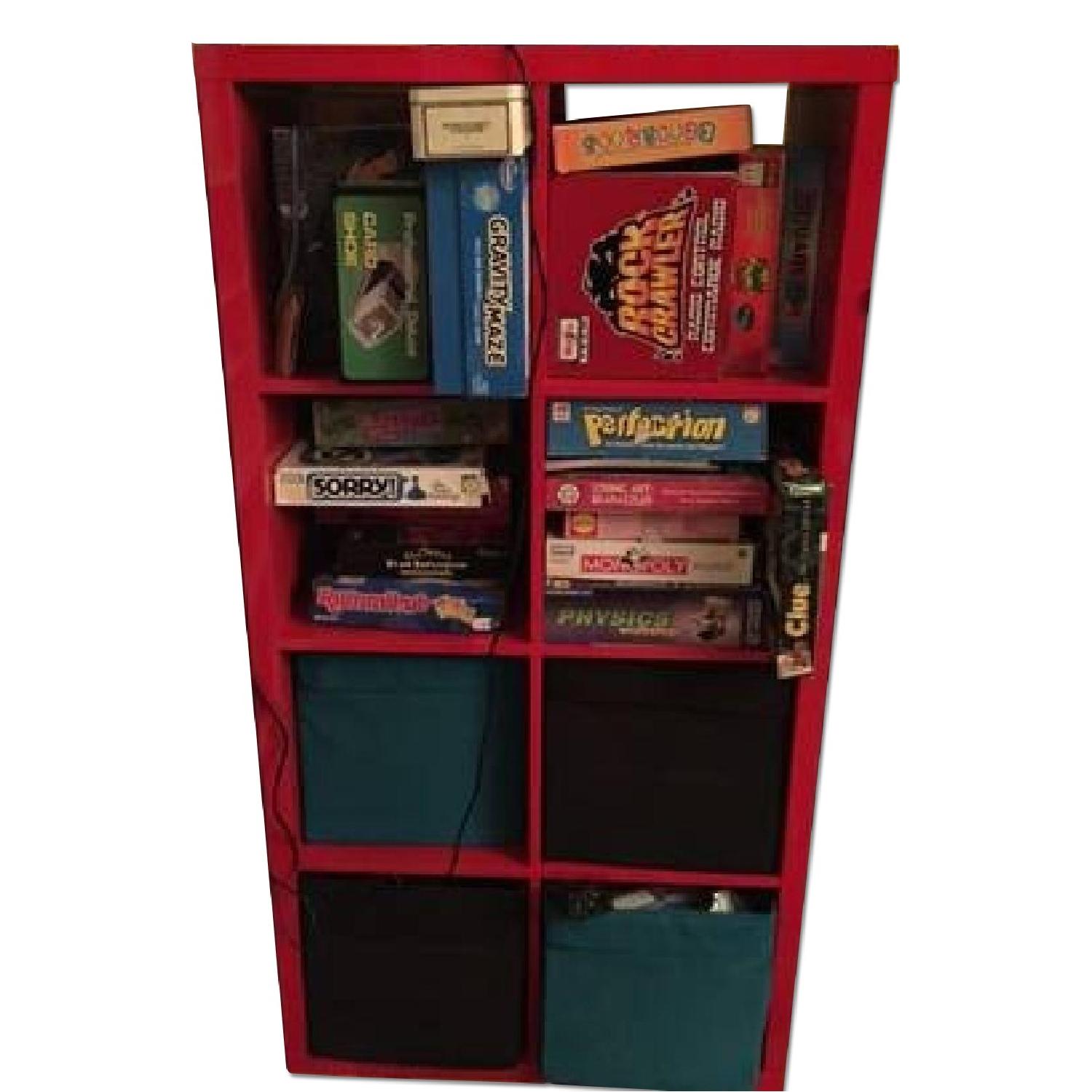 Ikea Shelving Unit w/ Cubbies AptDeco