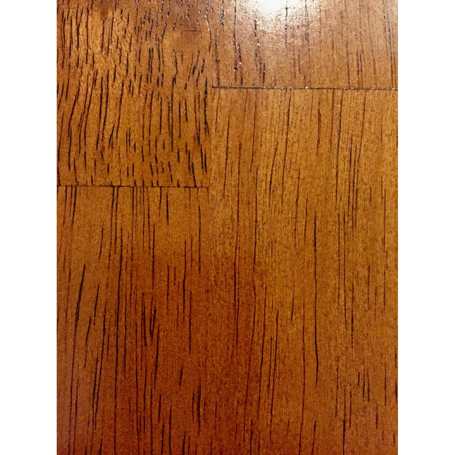 Solid Wood Table w/ Butterfly Leaf & 4 Matching Chairs - AptDeco