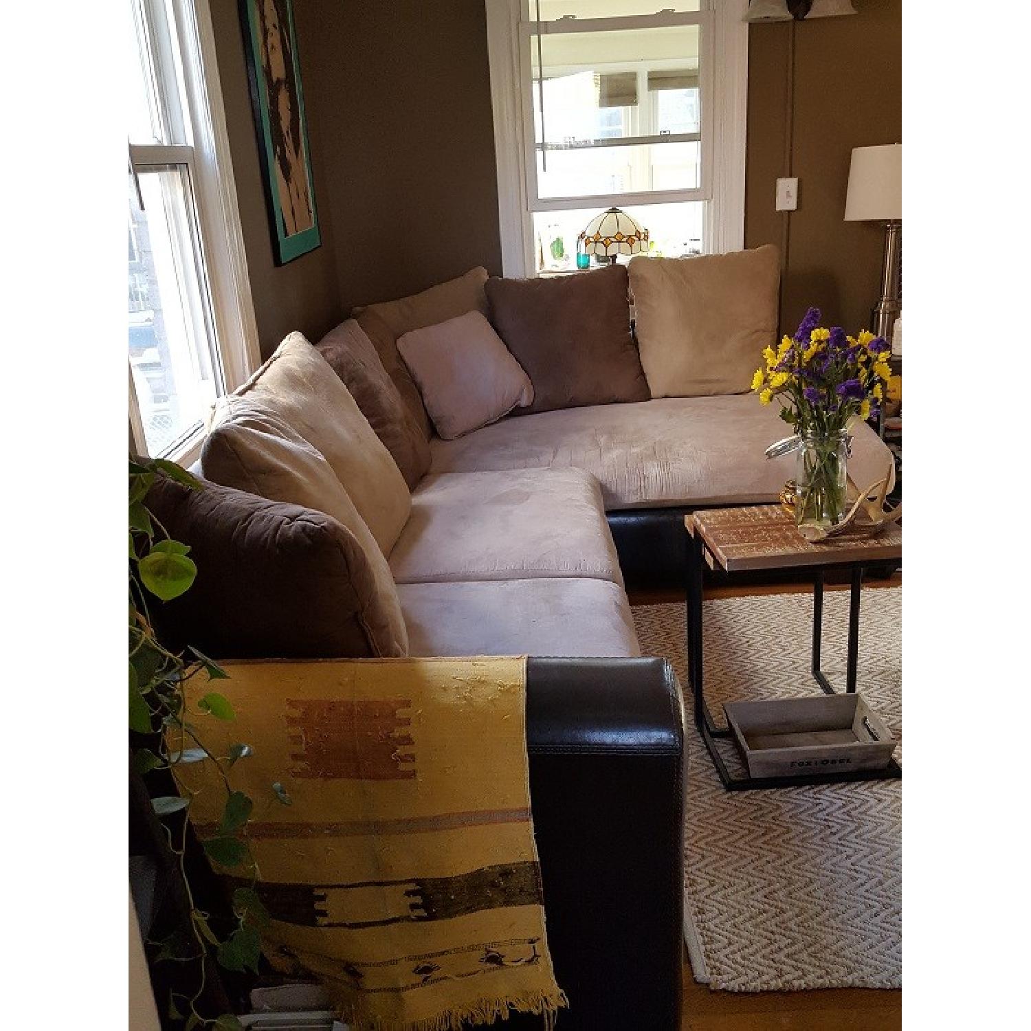 Ashley's Leather & Cream Sectional - image-3