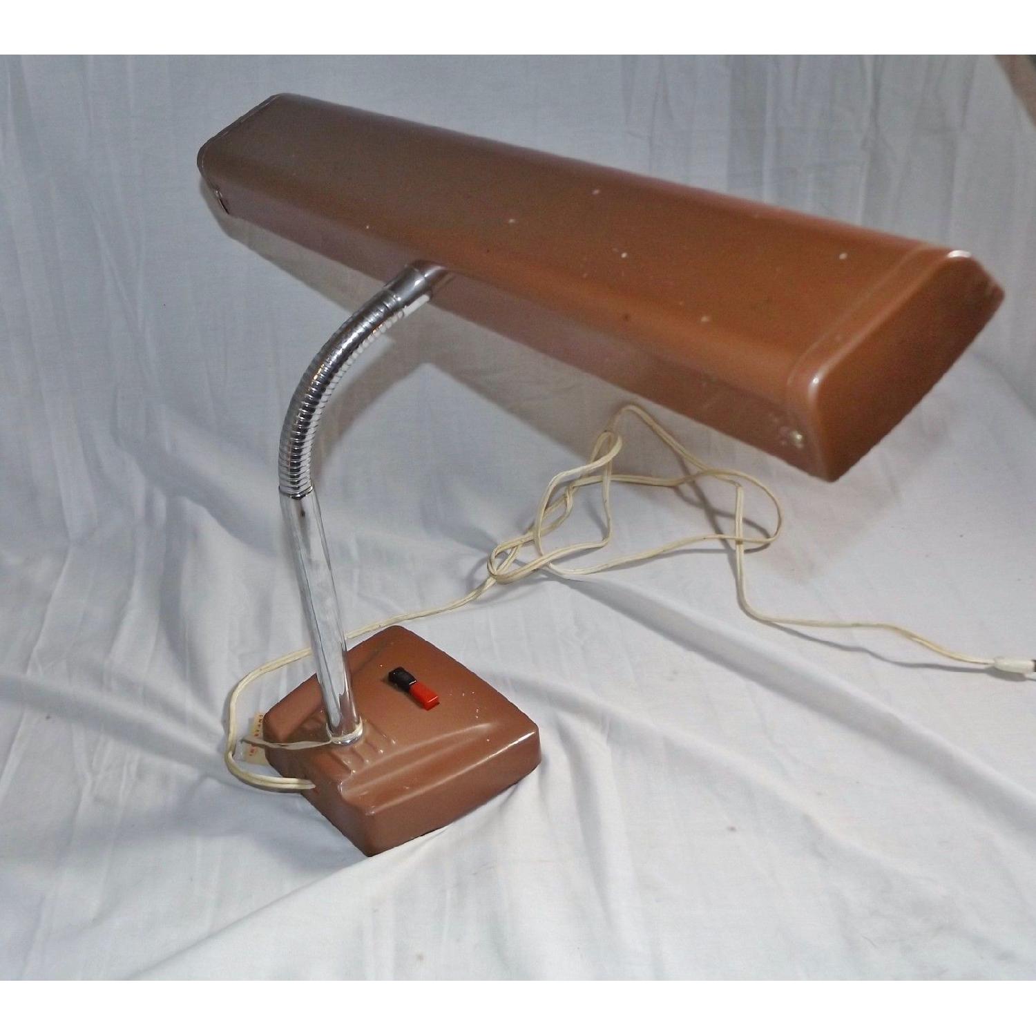 Vintage Silvire Gooseneck Fluorescent Desk Lamp - image-1