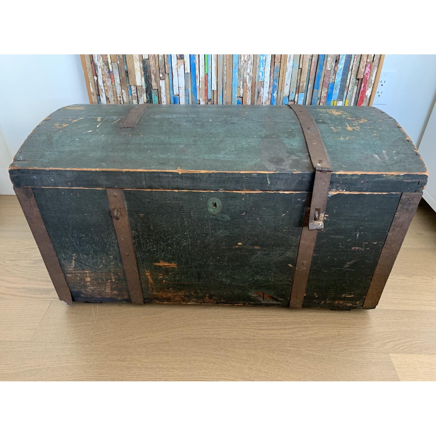 Antique Steamer Trunk/Chest - image-1