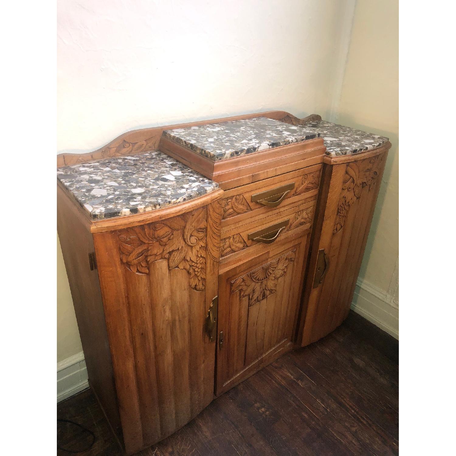 Antique Bar Cabinet - image-1